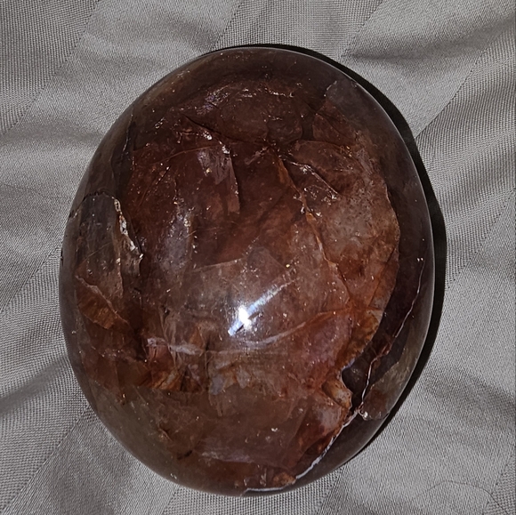 176 grams, Huge FIRE QUARTZ Palm Stone, Amazing Color & Quality, New! - Picture 7 of 16